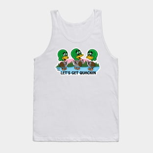 Fritts Cartoons " Let's get Quacking" Tank Top